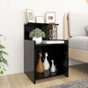Nachttische Jasmyne 40x35x60cm, schwarz (2 Stk., Holz)