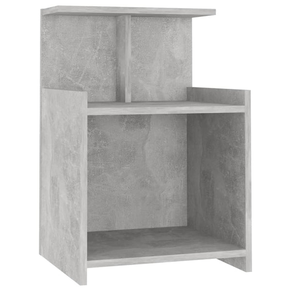 Nachttische Jasmyne, betongrau, 40x35x60cm (2 St. Holz)