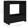 Schwarzer Beistelltisch Jairo 50x26x50cm (Holz)
