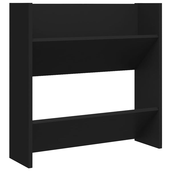 Schwarze Wandschuhschränke Mesaros 60x18x60cm (4 Stk. Holz)