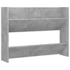 Wandschuhschrank Mesaros 80x18x60cm, Betonoptik (Spanplatte)