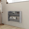 Wandschuhschrank Mesaros 80x18x60cm, Betonoptik (Spanplatte)