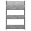 Betoninharmaa seinäkenkäkaappi Mesaros 60x18x90cm (lastulevy)