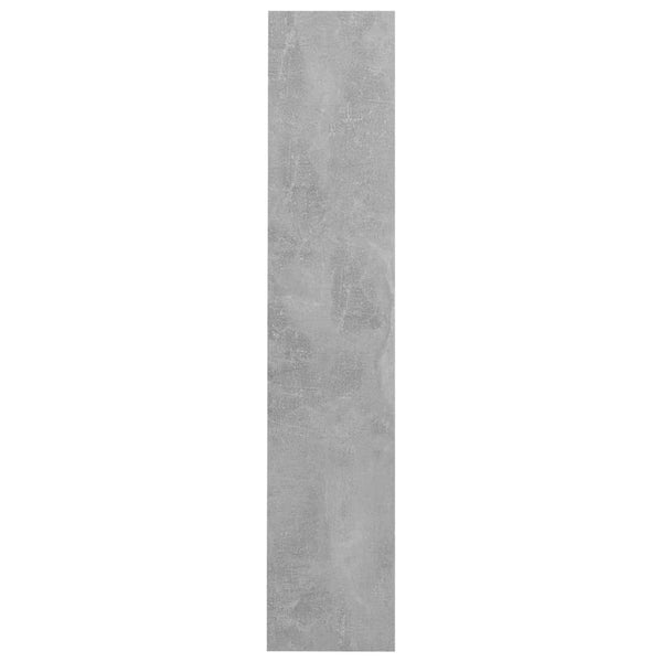 Betoninharmaa seinäkenkäkaappi Mesaros 60x18x90cm (lastulevy)