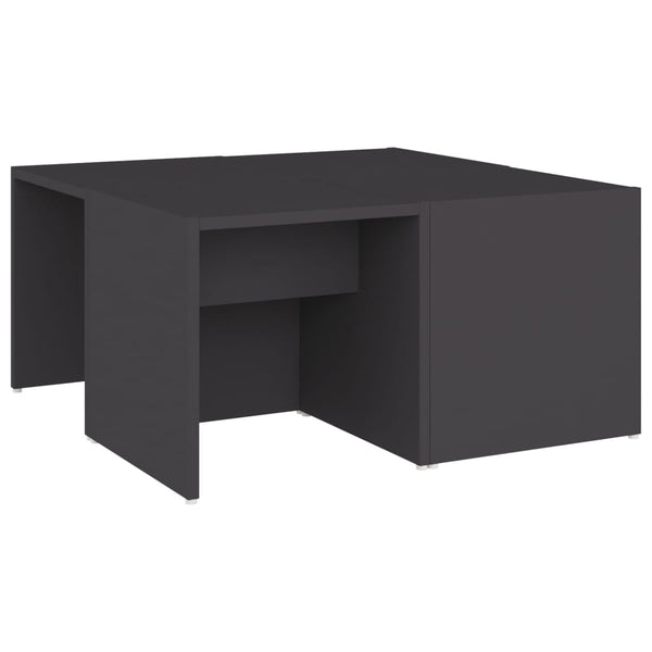 Fidelias graue Sofatische 33x33x33cm (4 Stück aus Holz)
