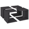 Fidelias graue Sofatische 33x33x33cm (4 Stück aus Holz)