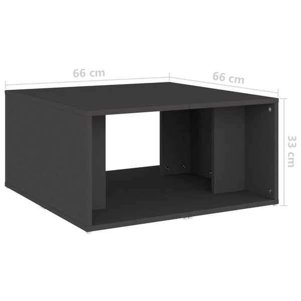 Fidelias graue Sofatische 33x33x33cm (4 Stück aus Holz)