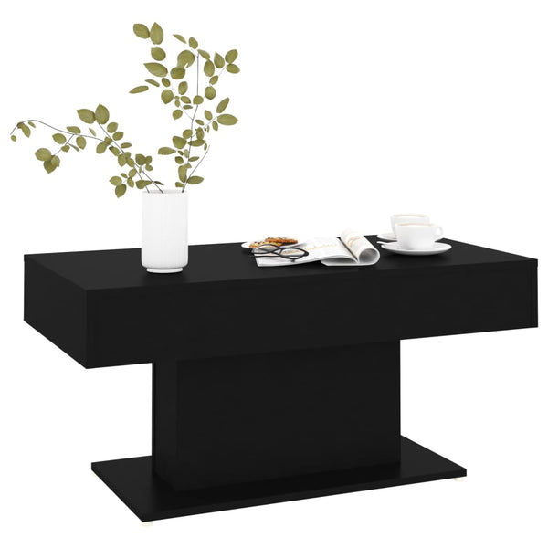 Couchtisch Eutalia 96x50x45cm schwarz (Holz)