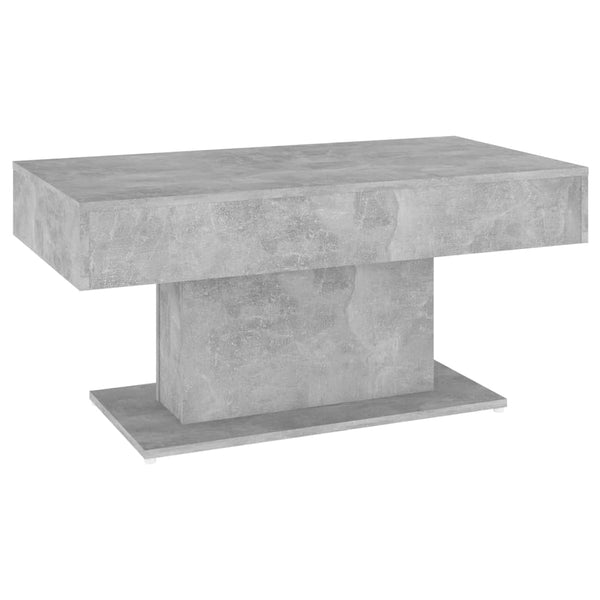 Betongrauer Couchtisch Eutalia 96x50x45cm (Holz)