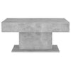Betongrauer Couchtisch Eutalia 96x50x45cm (Holz)