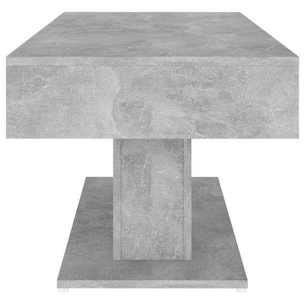 Betongrauer Couchtisch Eutalia 96x50x45cm (Holz)