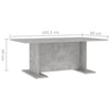 Betongrauer Couchtisch Timut 103,5x60x40cm (Spanplatte)