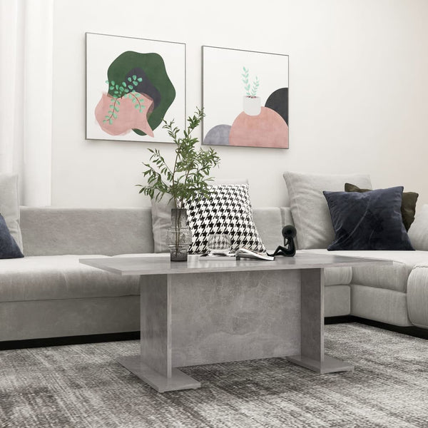 Betongrauer Couchtisch Timut 103,5x60x40cm (Spanplatte)
