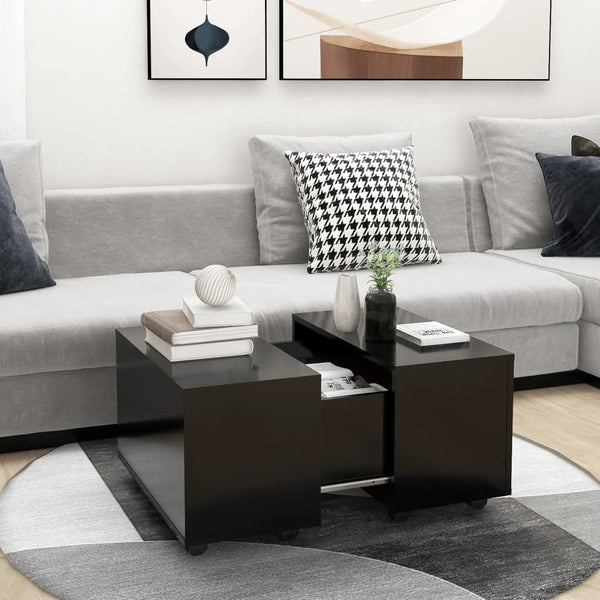 Couchtisch Berla 60x60x38cm Schwarz (Holz)