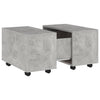 Betongrauer Couchtisch Berla 60x60x38cm (Holz)