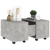Betongrauer Couchtisch Berla 60x60x38cm (Holz)
