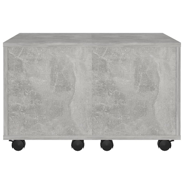 Betongrauer Couchtisch Berla 60x60x38cm (Holz)