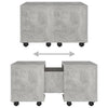 Betongrauer Couchtisch Berla 60x60x38cm (Holz)