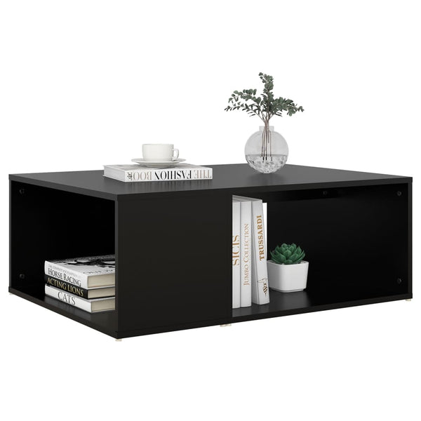 Schwarzer Couchtisch Ohemba 90x67x33cm (Holz)