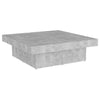 Betongrauer Couchtisch Narcisse 90x90x28cm (Spanplatte)