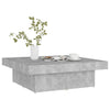 Betongrauer Couchtisch Narcisse 90x90x28cm (Spanplatte)