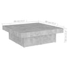 Betongrauer Couchtisch Narcisse 90x90x28cm (Spanplatte)