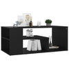 Schwarzer Couchtisch Danilla 100x50x40cm (Holz)