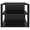 Schwarzer Couchtisch Danilla 100x50x40cm (Holz)