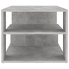 Betongrauer Couchtisch Dani 100x50x40cm (Holz)