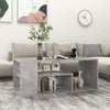 Betongrauer Couchtisch Dani 100x50x40cm (Holz)