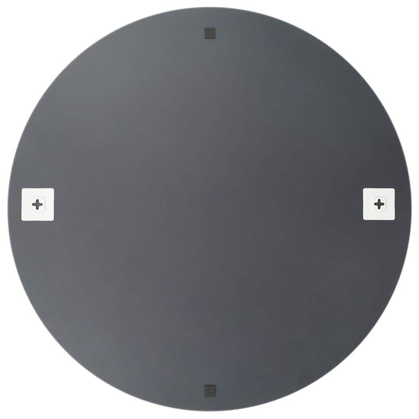 Wandspiegel mit LED-Beleuchtung Georghescu rund Glas