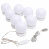 Wandspiegel mit LED-Beleuchtung Georghescu rund Glas