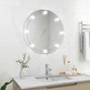 Georghescu-seinäpeili (pyöreä lasi led-valoilla)