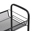 Musta 4-kerroksinen keittiövaunu Melchior 46x26x85cm (rauta)
