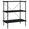 Schwarzes Regal Pierre 80x40x92cm (3-stöckig)