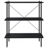 Schwarzes Regal Pierre 80x40x92cm (3-stöckig)