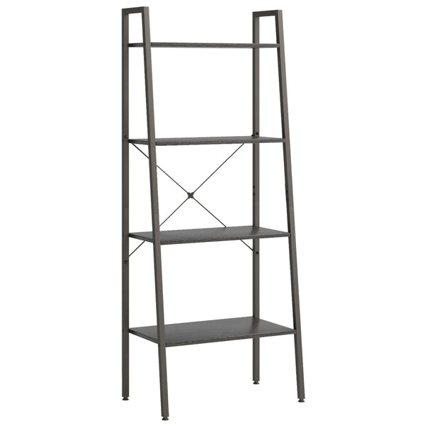 Schwarzes Standregal Erzebet 56x35x140cm (4-etagig)