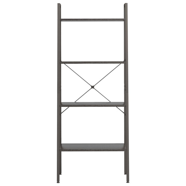 Schwarzes Standregal Erzebet 56x35x140cm (4-etagig)
