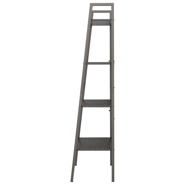 Schwarzes Standregal Erzebet 56x35x140cm (4-etagig)