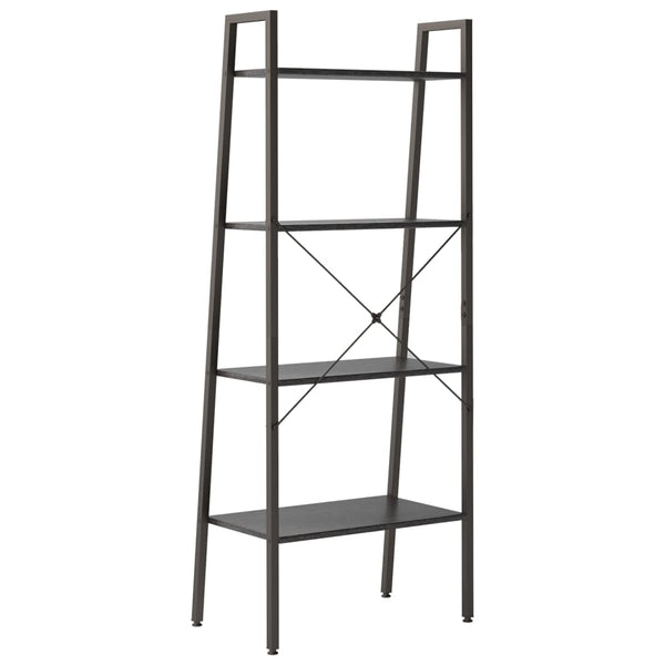Schwarzes Standregal Erzebet 56x35x140cm (4-etagig)