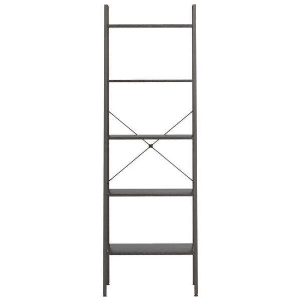 Schwarzes Standregal Erzebet 56x35x174cm (5-stöckig)