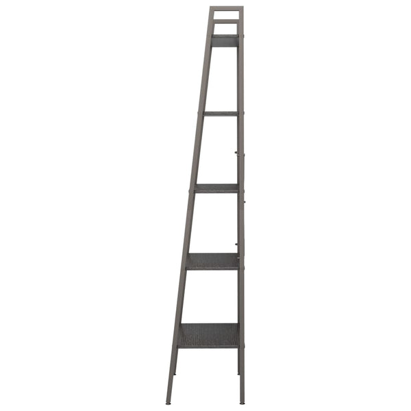 Schwarzes Standregal Erzebet 56x35x174cm (5-stöckig)