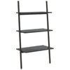 Schwarzes 3-stöckiges schräges Regal Consaant 64x34x116cm