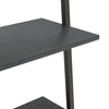 Schwarzes 3-stöckiges schräges Regal Consaant 64x34x116cm