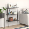 Schwarzes 3-stöckiges schräges Regal Consaant 64x34x116cm