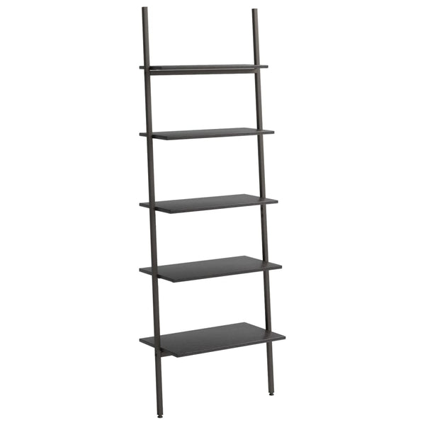 Schwarzes Schrägregal Consaant 64x34x185,5cm (5-lagig)