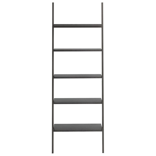 Schwarzes Schrägregal Consaant 64x34x185,5cm (5-lagig)