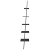 Schwarzes Schrägregal Consaant 64x34x185,5cm (5-lagig)