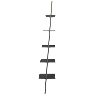 Schwarzes Schrägregal Consaant 64x34x185,5cm (5-lagig)