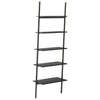 Schwarzes Schrägregal Consaant 64x34x185,5cm (5-lagig)